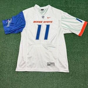 Boise State University white and blue football jersey, Nike